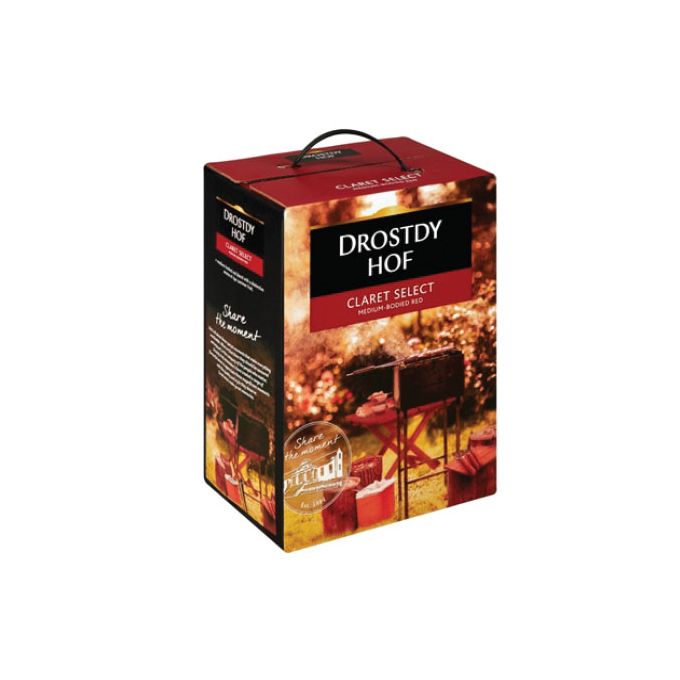 Drostdy Hof Claret Select Medium Bodied Red Wine 5 Litres